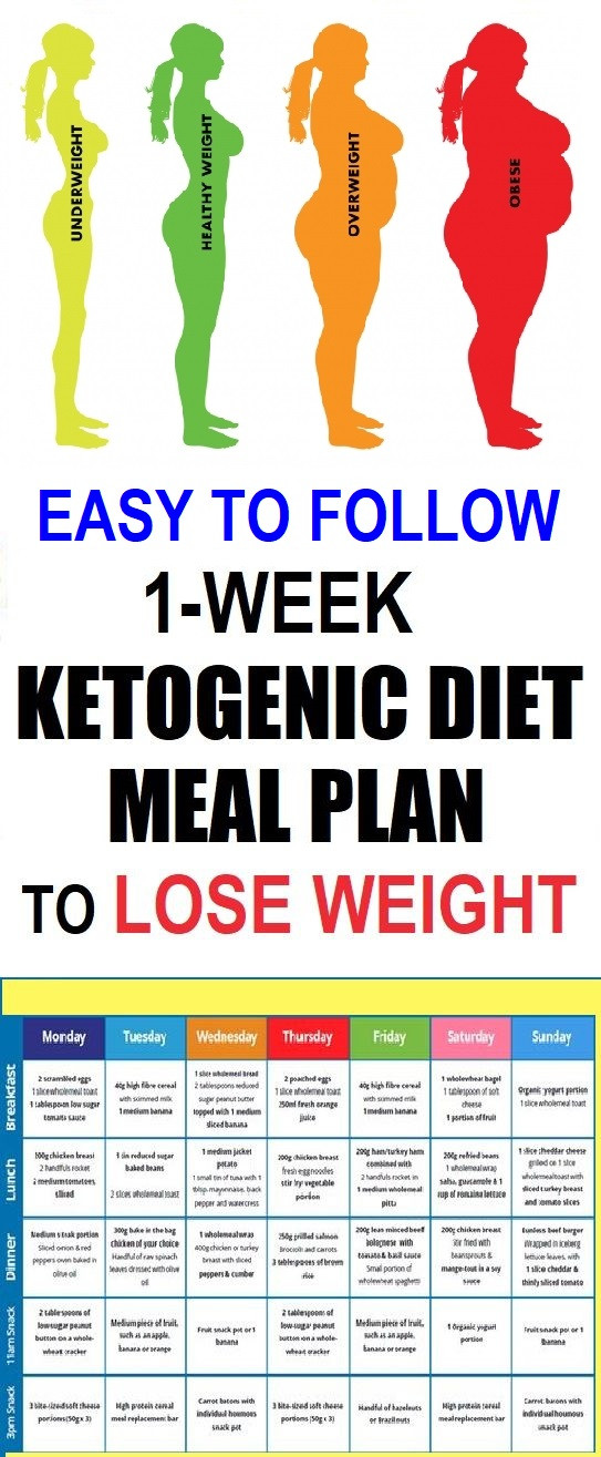 1 Week Keto Diet Plan
 Easy To Follow e Week Ketogenic Diet Meal Plan To Lose
