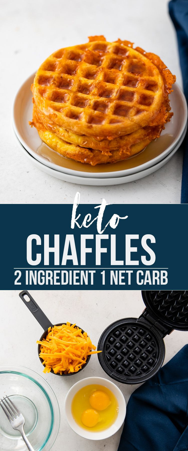 2 Ingredient Keto Dessert
 2 Ingre nt Chaffles only 1 net carb each in 2020