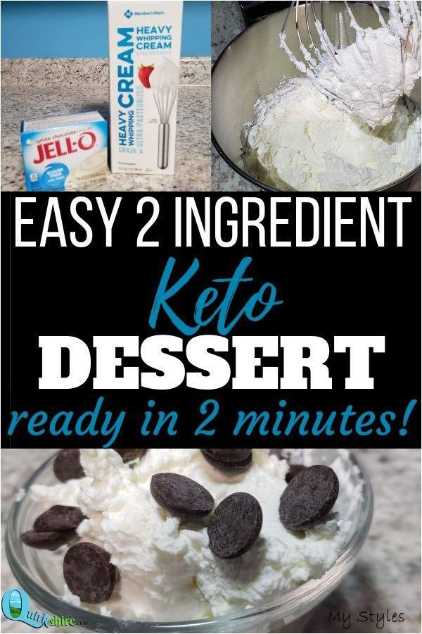 2 Ingredient Keto Dessert
 Looking for a super fast and easy low carb keto dessert to