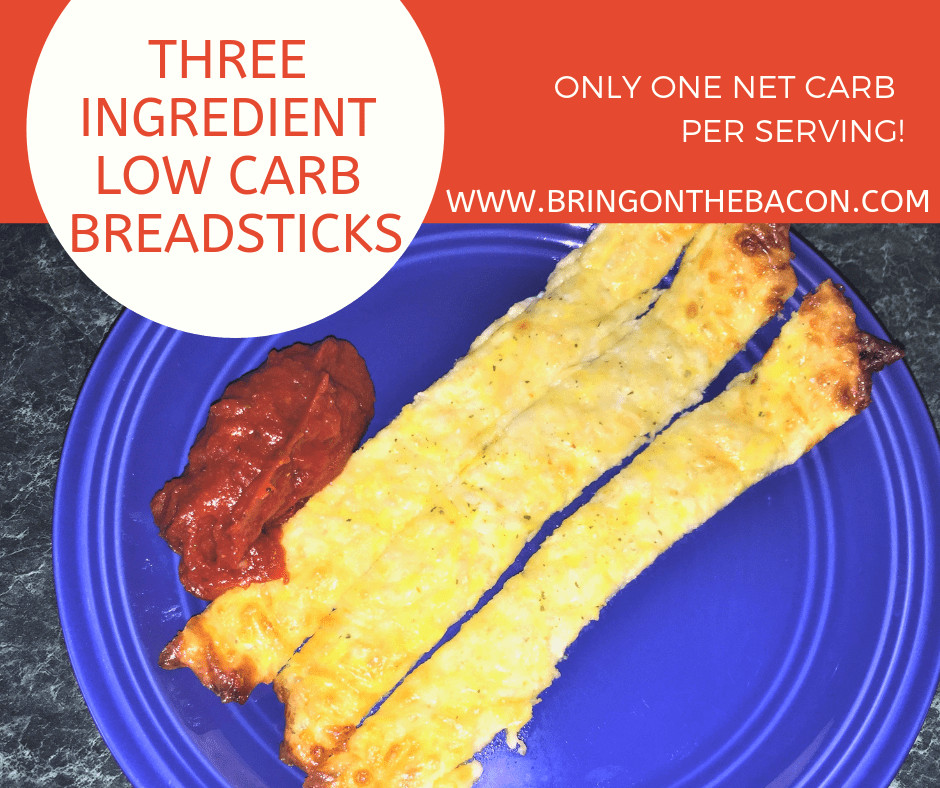 3 Ingredient Low Carb Bread
 Three Ingre nt Breadsticks