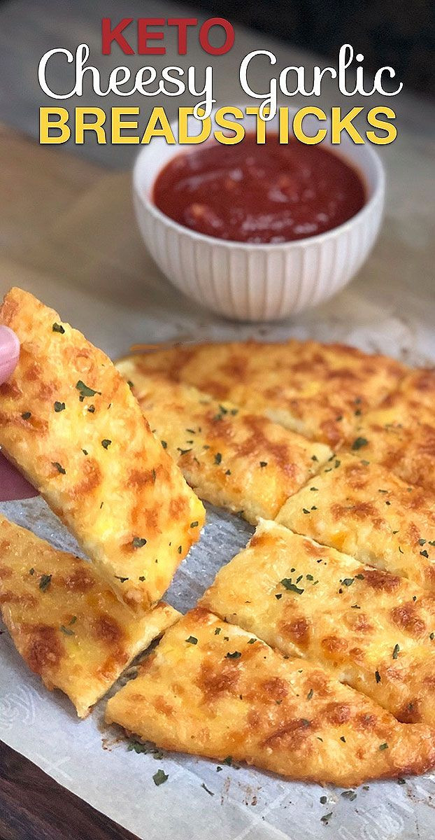 4 Ingredient Keto Bread Sticks
 Easy 4 Ingre nt KETO Cheesy Garlic Breadsticks Recipe