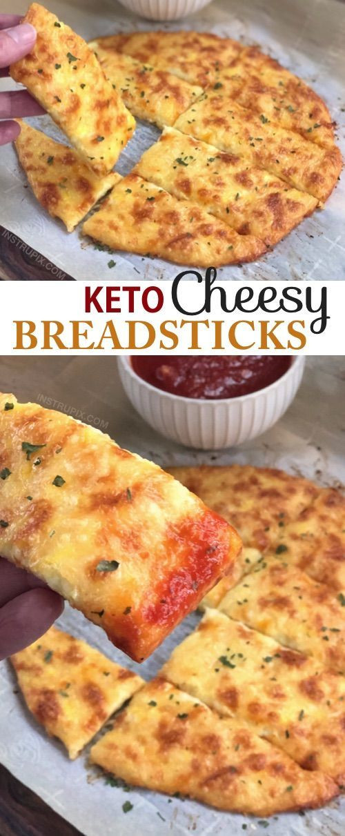 4 Ingredient Keto Bread Sticks
 KETO Cheesy Garlic "Breadsticks" 4 Ingre nts