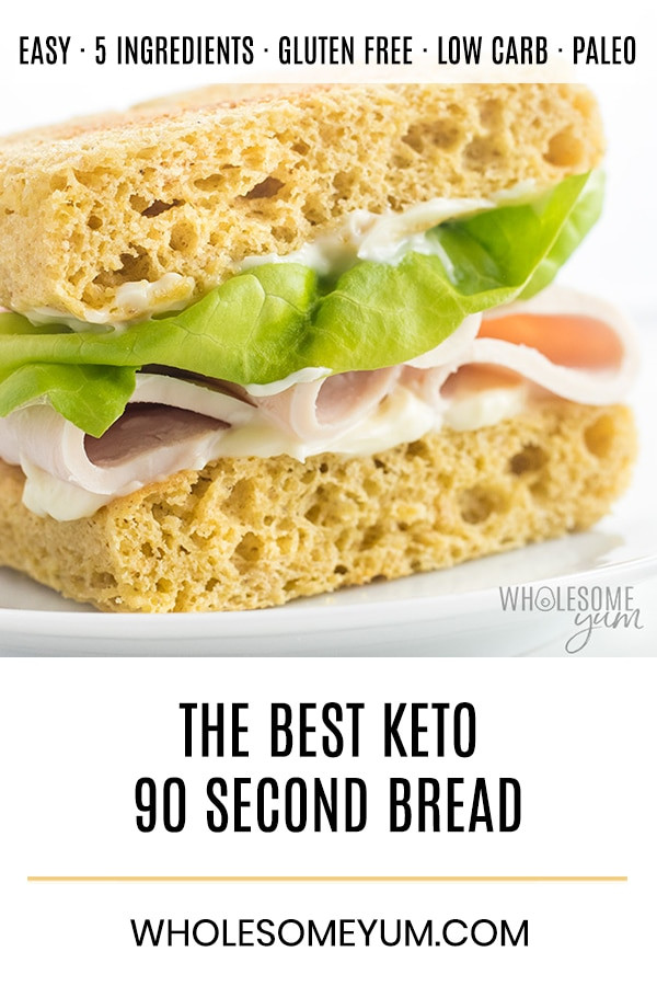 90 Second Keto Bread Almond Flour
 The BEST Keto 90 Second Bread with Almond Flour Low Carb