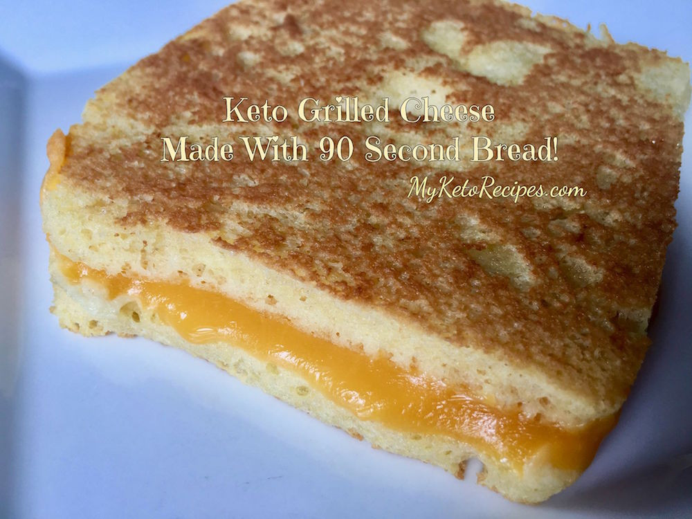 90 Second Keto Bread Grilled Cheese
 Keto Grilled Cheese Made With 90 Second Bread