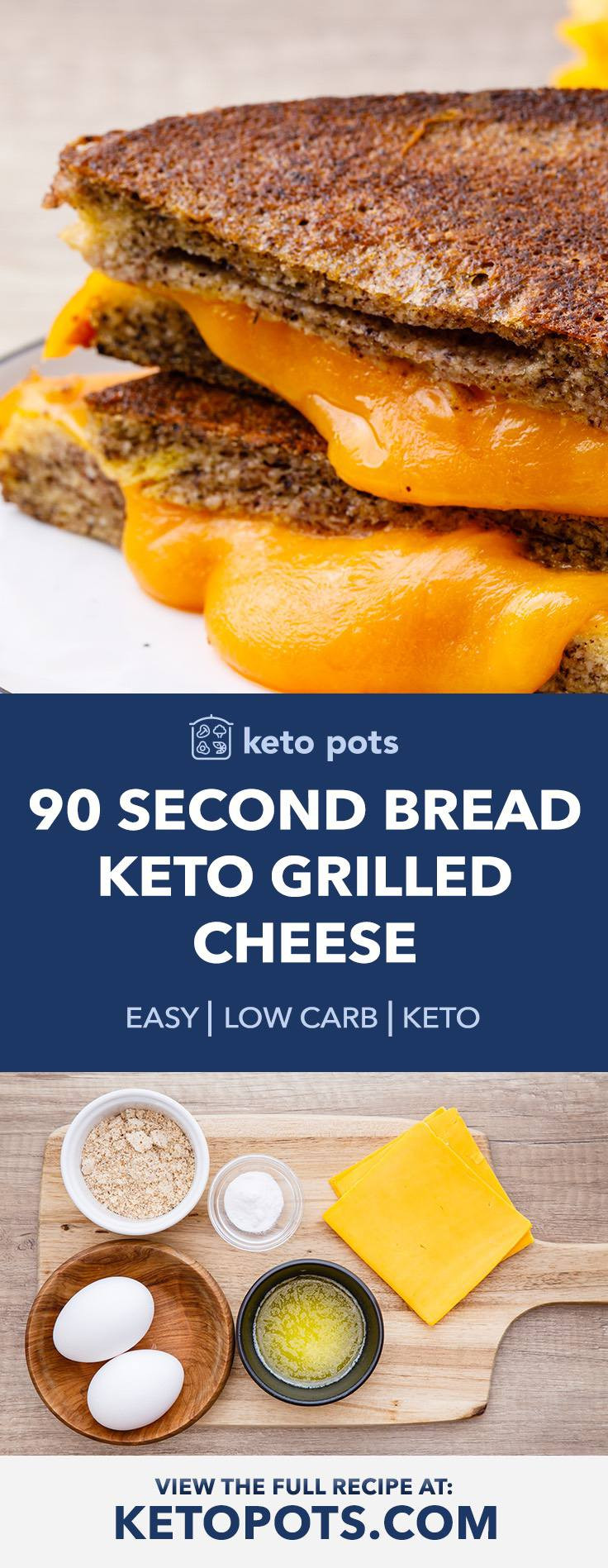 90 Second Keto Bread Grilled Cheese
 How to Make the Best Keto Grilled Cheese with 90 Second