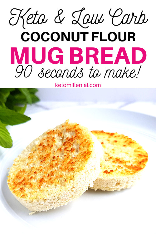 90 Second Keto Bread In A Mug Coconut Flour
 Quick Keto Mug Bread With Coconut Flour