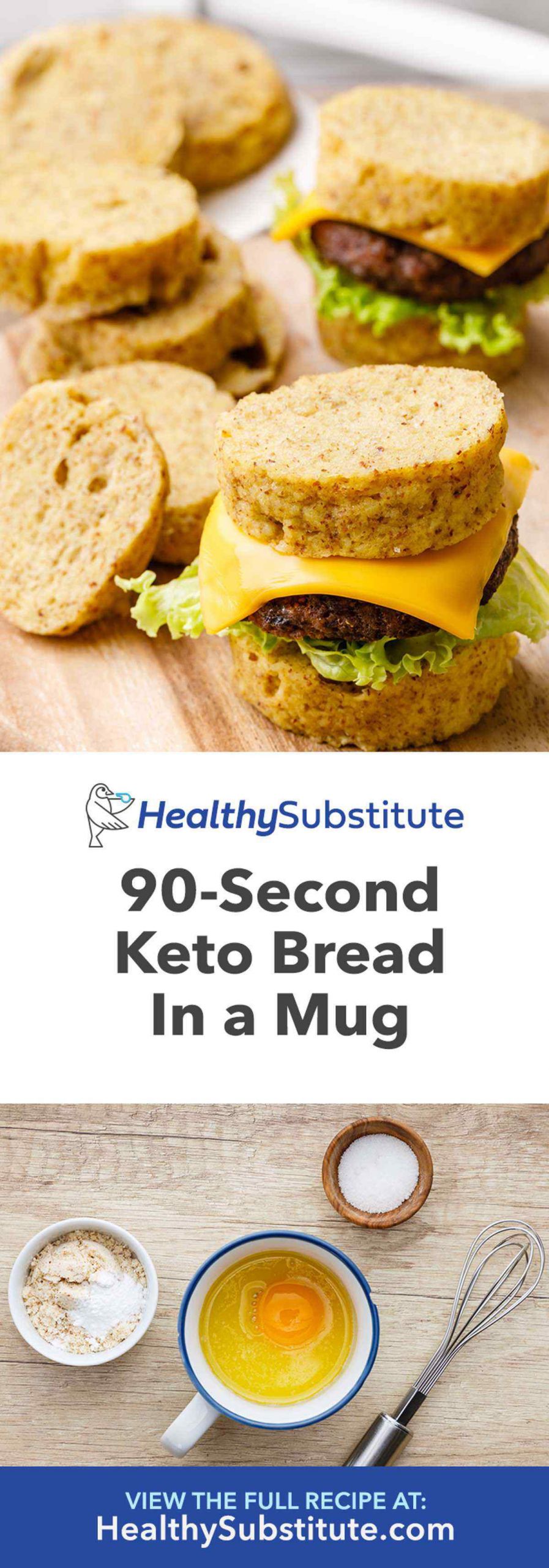 90 Second Keto Bread In A Mug
 The Best 90 Second Keto Bread in a Mug Quick and Easy