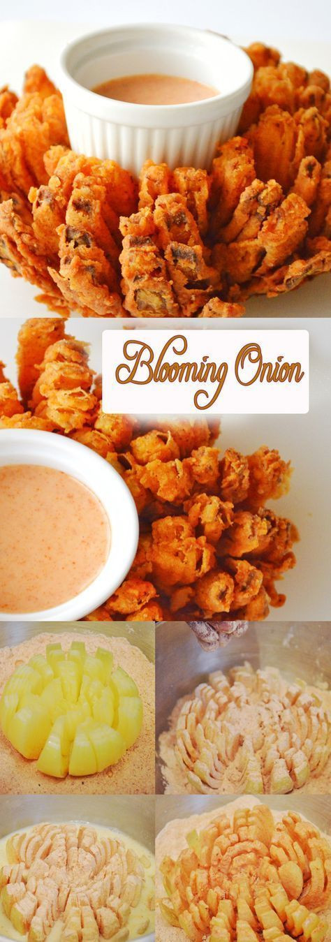 Air Fryer Keto Blooming Onion
 Blooming ion For KETO sub flour for almond flour and
