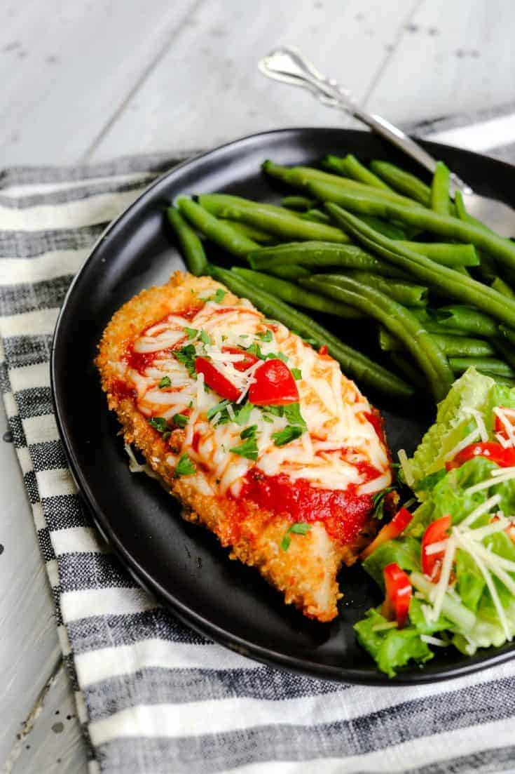 Air Fryer Keto Chicken Parmesan
 Keto Parmesan Crusted Chicken