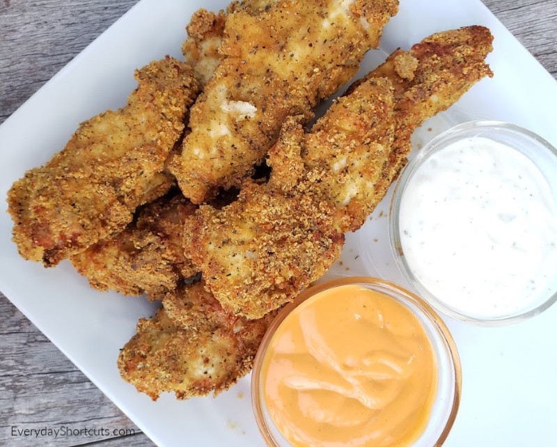 Air Fryer Keto Chicken Tenders Pork Rinds Keto Air Fryer Chicken Tenders Everyday Shortcuts