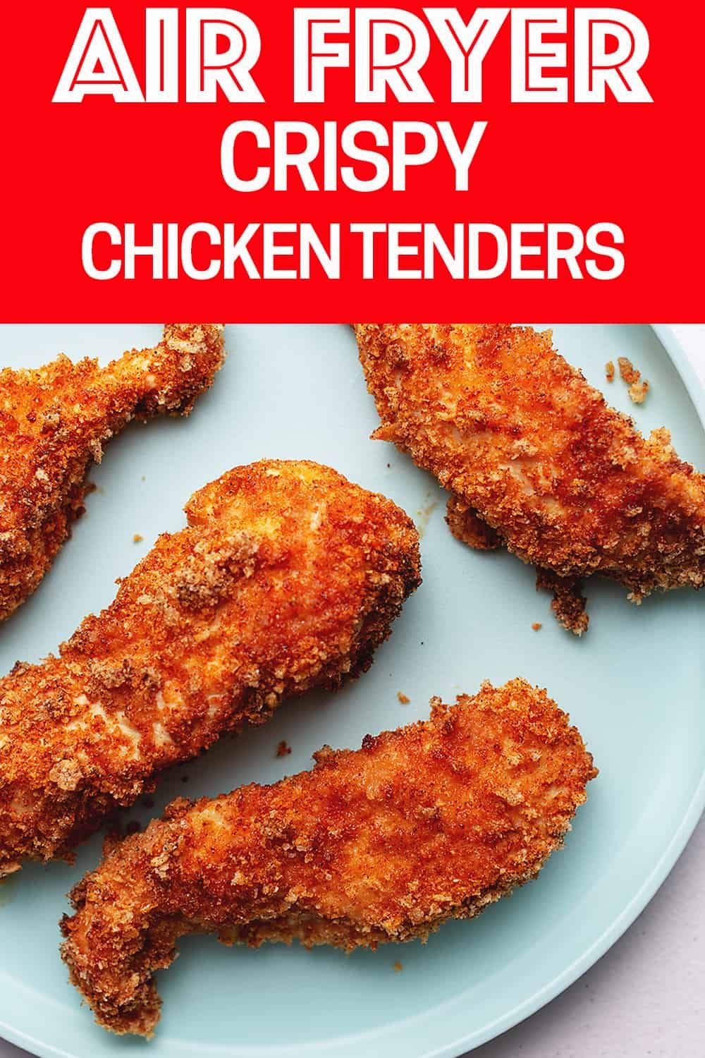 Air Fryer Keto Chicken Tenders Pork Rinds These low carb and keto air fryer chicken tenders use