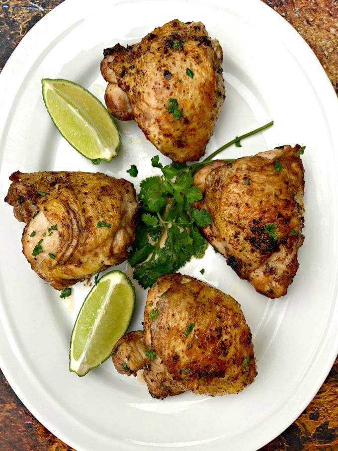 Air Fryer Keto Chicken Thighs
 Keto Low Carb Air Fryer Cilantro Lime Marinated Chicken Thighs