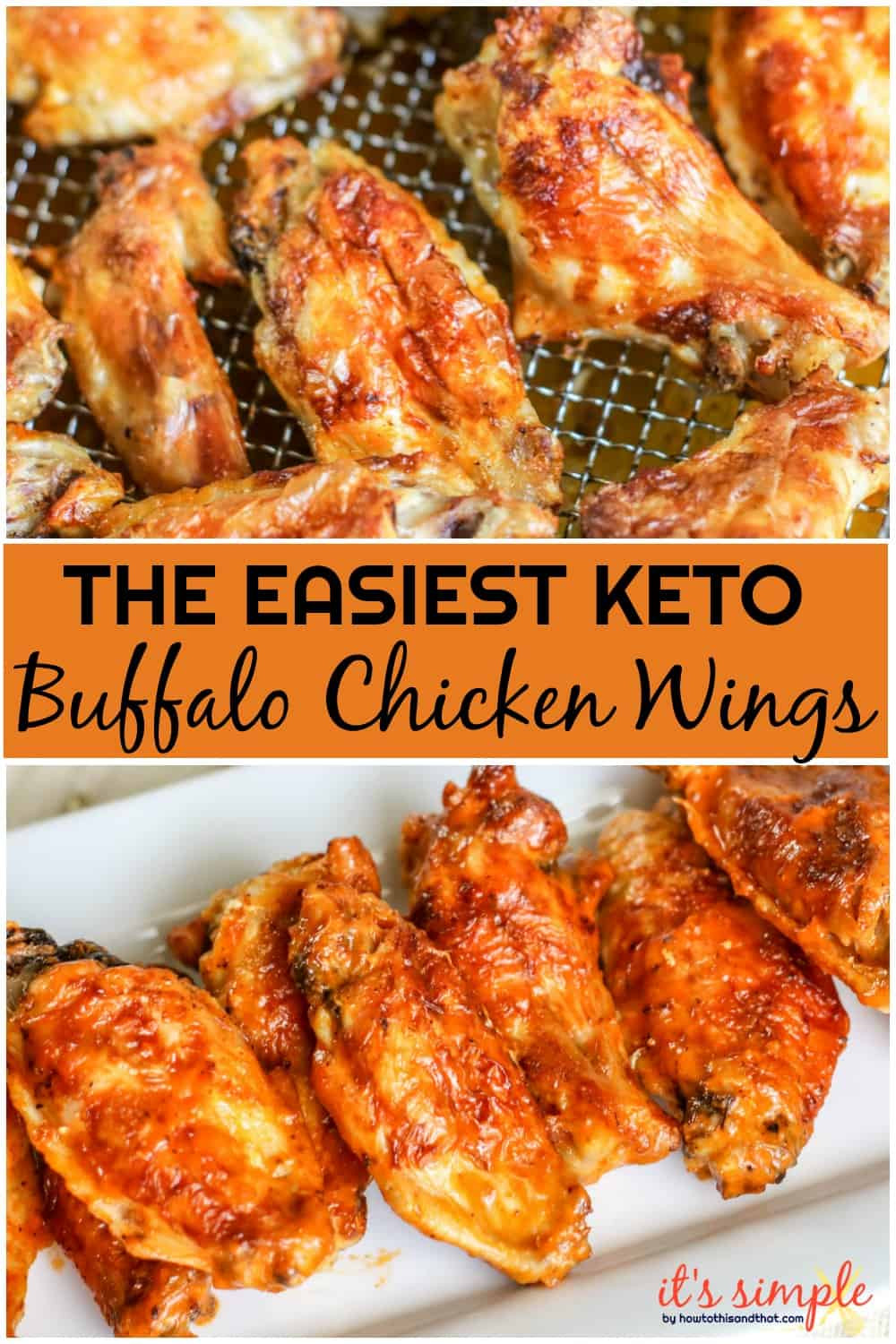 Air Fryer Keto Chicken Wings
 KETO LOW CARB Buffalo Wings Air Fryer AND Oven RECIPE