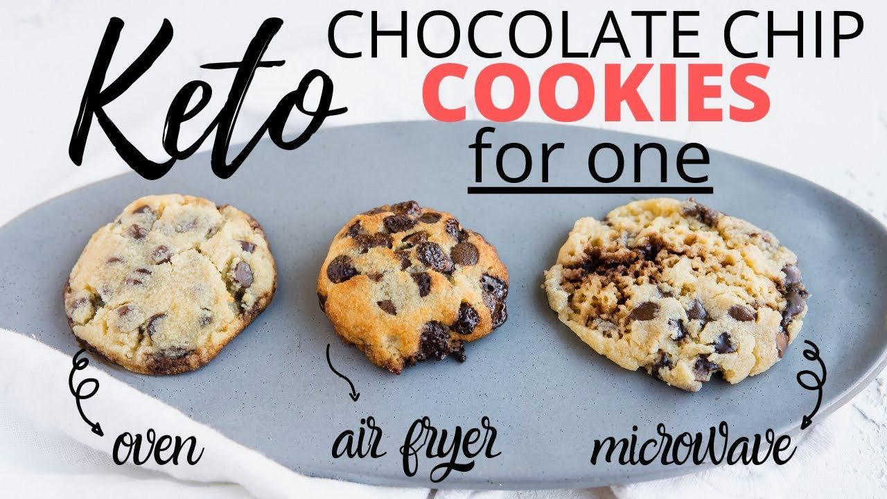 Air Fryer Keto Cookies
 45 Second KETO CHOCOLATE CHIP COOKIE FOR ONE