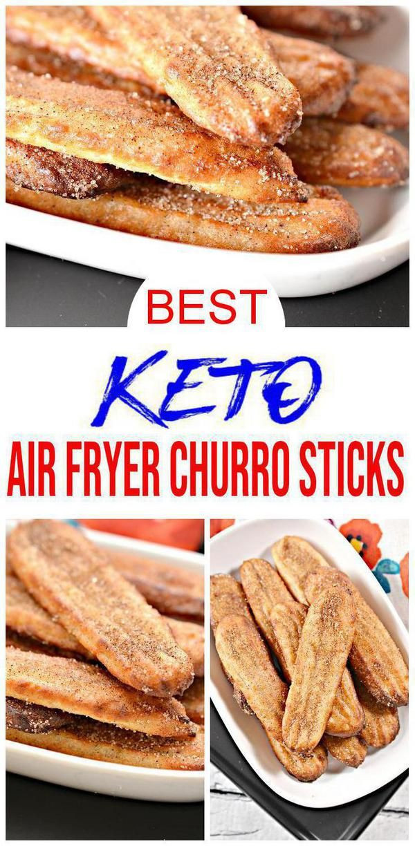 Air Fryer Keto Desserts Easy Recipes
 BEST Keto Churro Sticks Low Carb Air Fryer Churro Idea