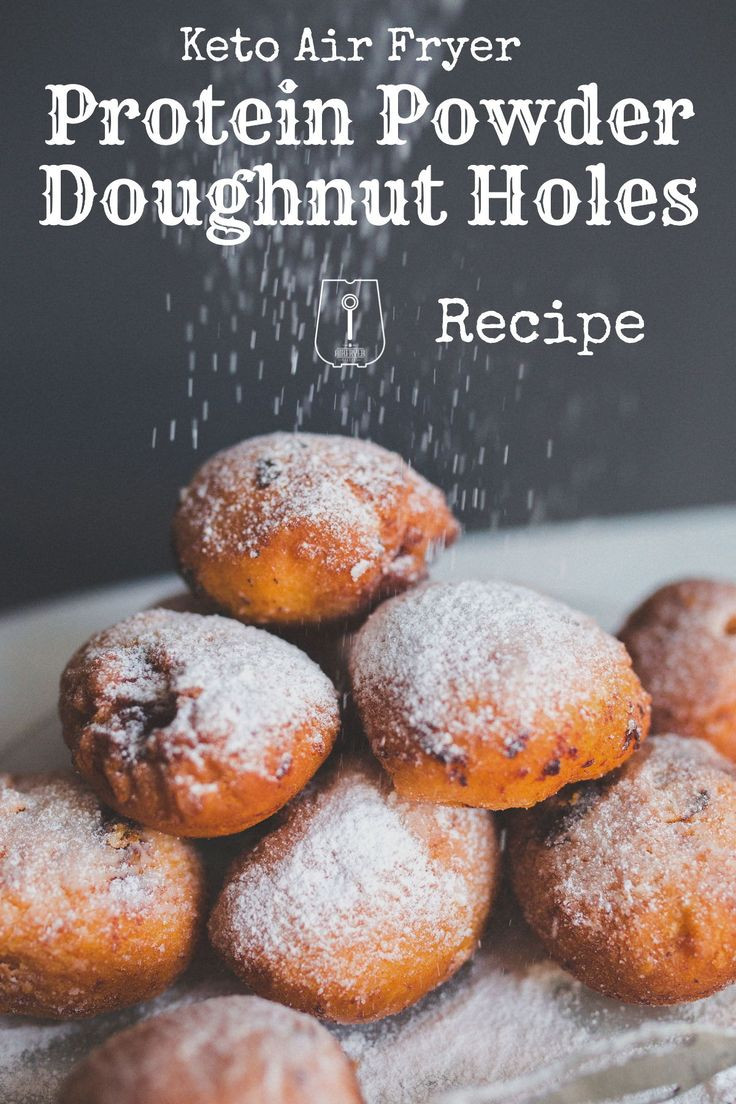 Air Fryer Keto Donuts
 Keto Air Fryer Protein Powder Doughnut Holes Recipe in