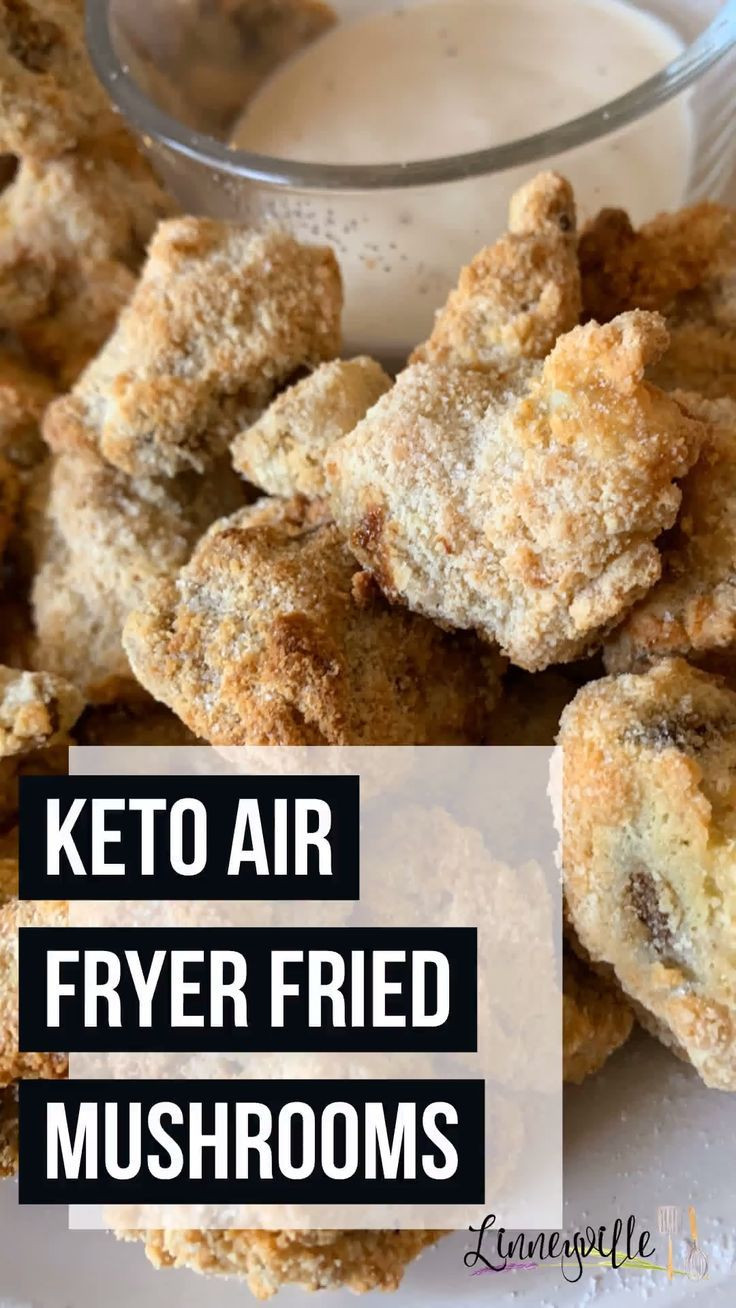 Air Fryer Keto Mushrooms
 Keto Air Fryer Fried Mushrooms Recipe in 2020