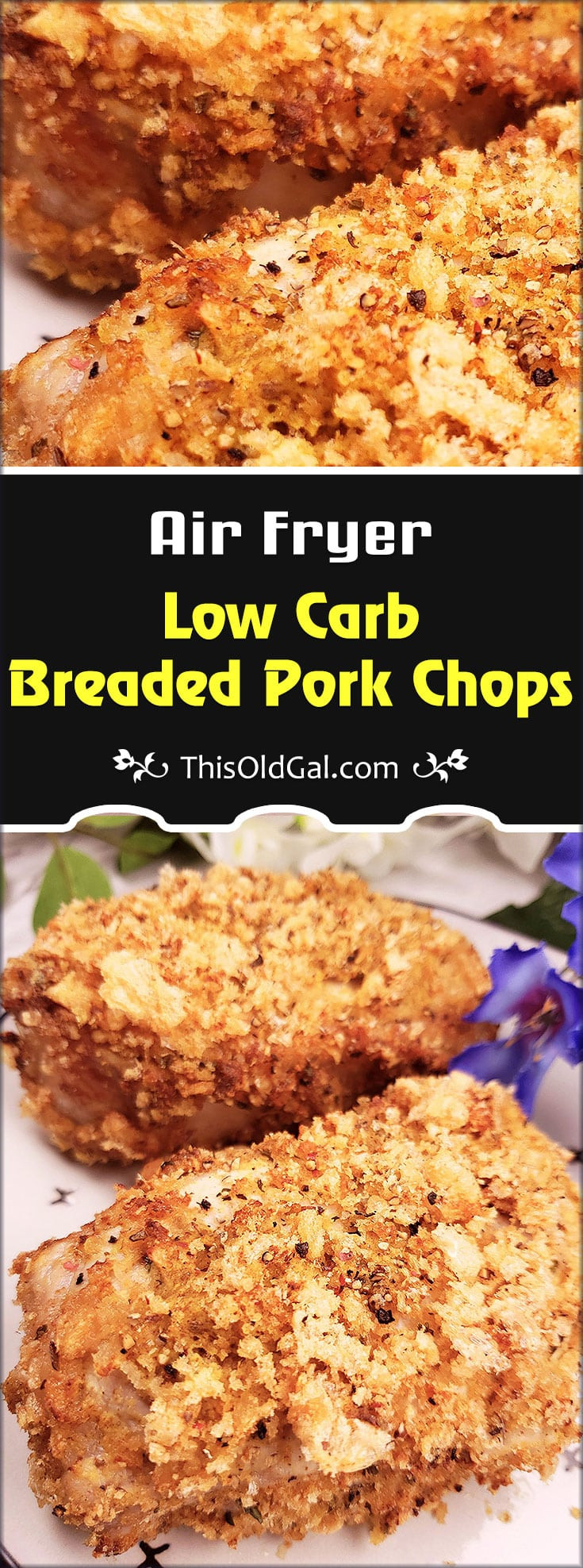 Air Fryer Keto Recipes Pork Chops
 Low Carb Breaded Pork Chops in the Air Fryer