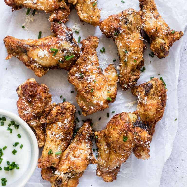 Air Fryer Keto Wings Recipe
 Easy Crispy Air Fryer Chicken Wings with Parmesan GF Low