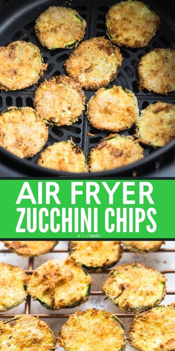 Air Fryer Keto Zucchini Chips
 air fryer zucchini chips easy keto low carb recipe
