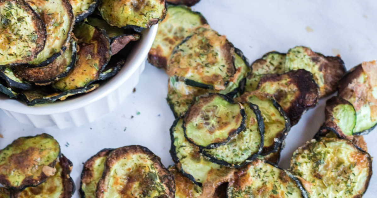 Air Fryer Keto Zucchini Chips
 Keto Zucchini Chips in the Air Fryer or Baked in the Oven