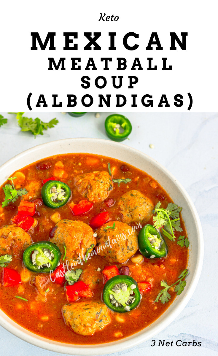 Albondigas Soup Recipe Mexican Keto
 Keto Sopa de Albondigas Recipe Keto Meatball Soup