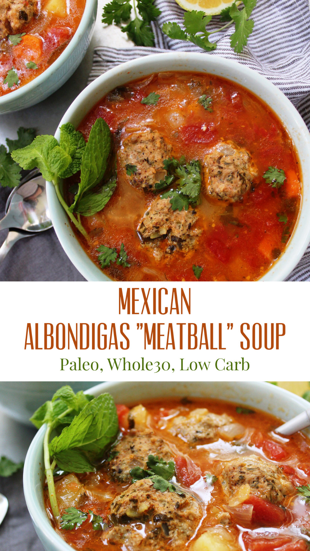 Albondigas Soup Recipe Mexican Keto
 Mexican Albondigas "Meatball" Soup Whole Kitchen Sink