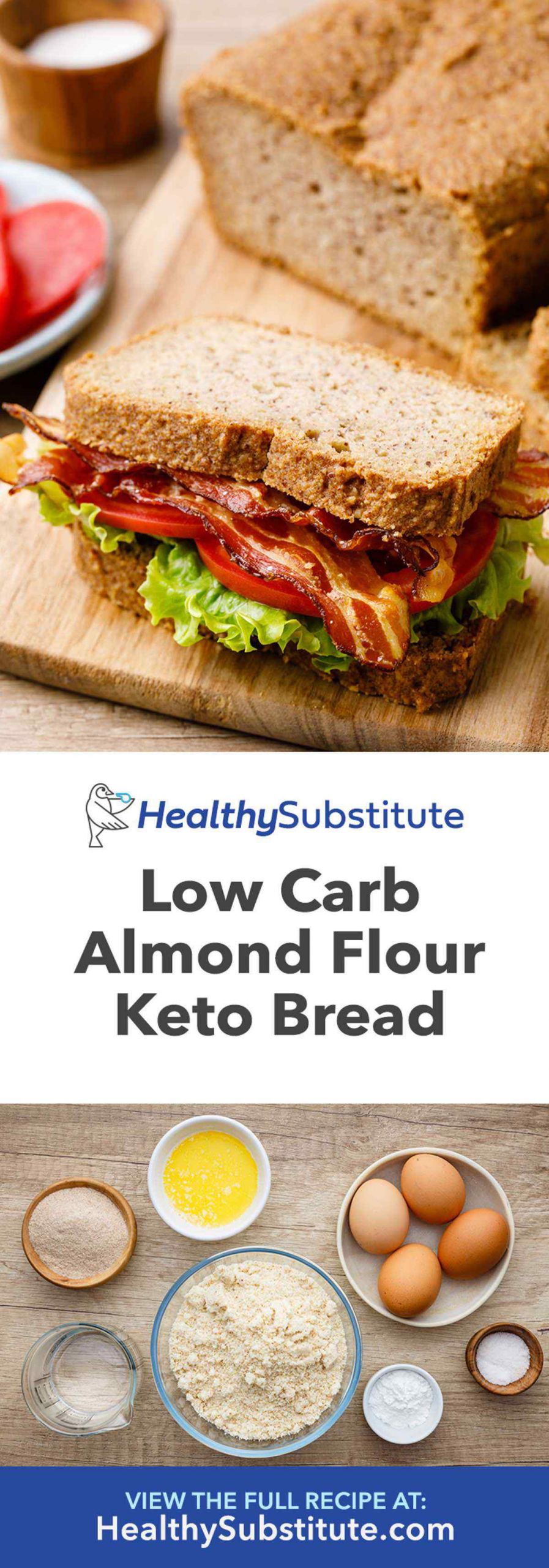 Almond Bread Keto
 Life changing Almond Flour Bread Recipe Keto Friendly