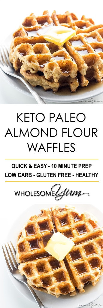 Almond Flour Keto Recipes
 Keto Paleo Almond Flour Waffles Recipe VIDEO
