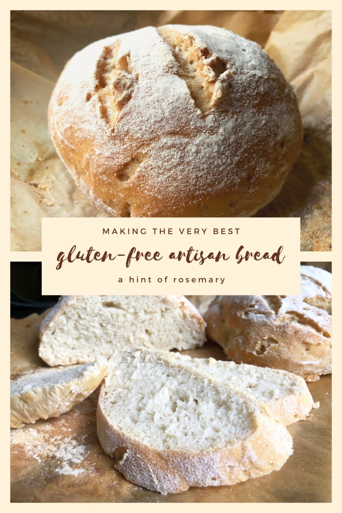 Artisan Gluten Free Bread
 gluten free artisan bread – a hint of rosemary