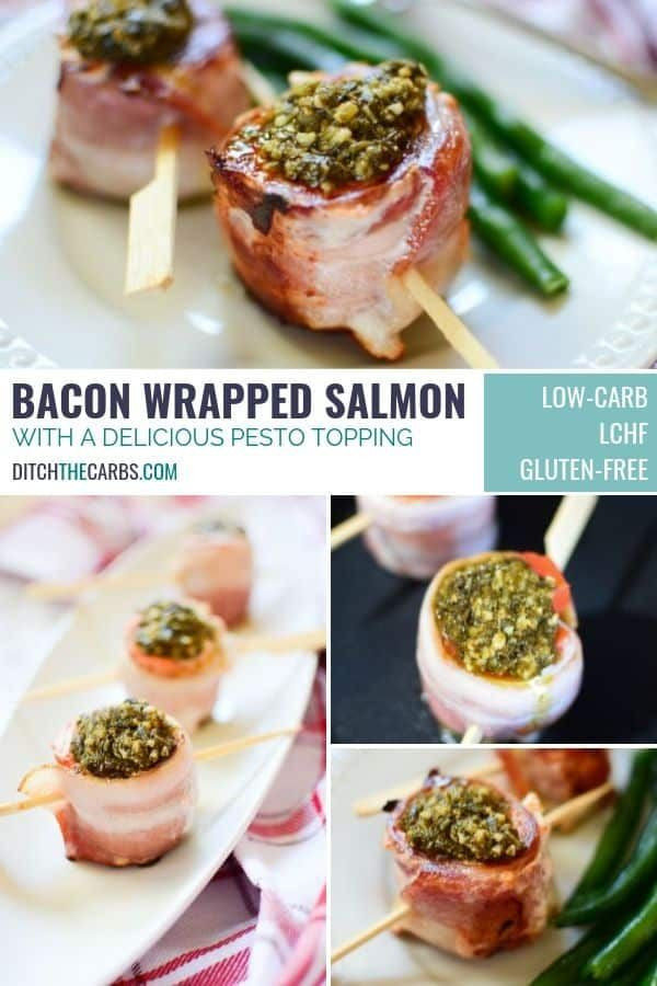 Bacon Wrapped Salmon Keto
 Keto bacon wrapped salmon with pesto – sounds plicated