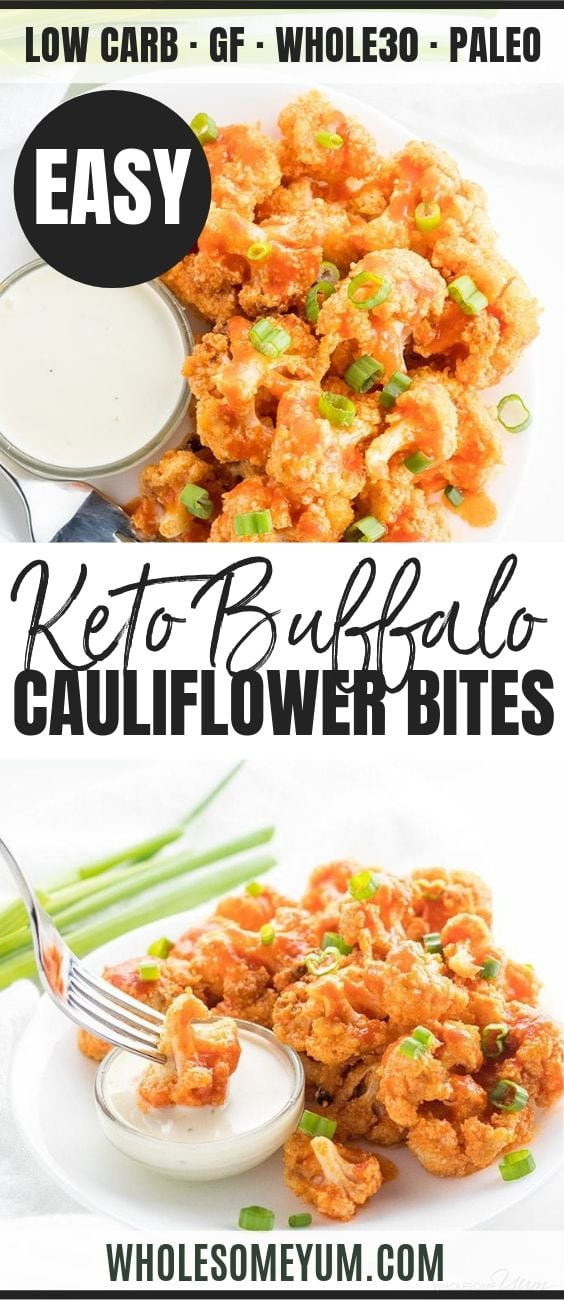 Baked Buffalo Cauliflower Keto
 Baked Healthy Buffalo Cauliflower Bites Wings Recipe