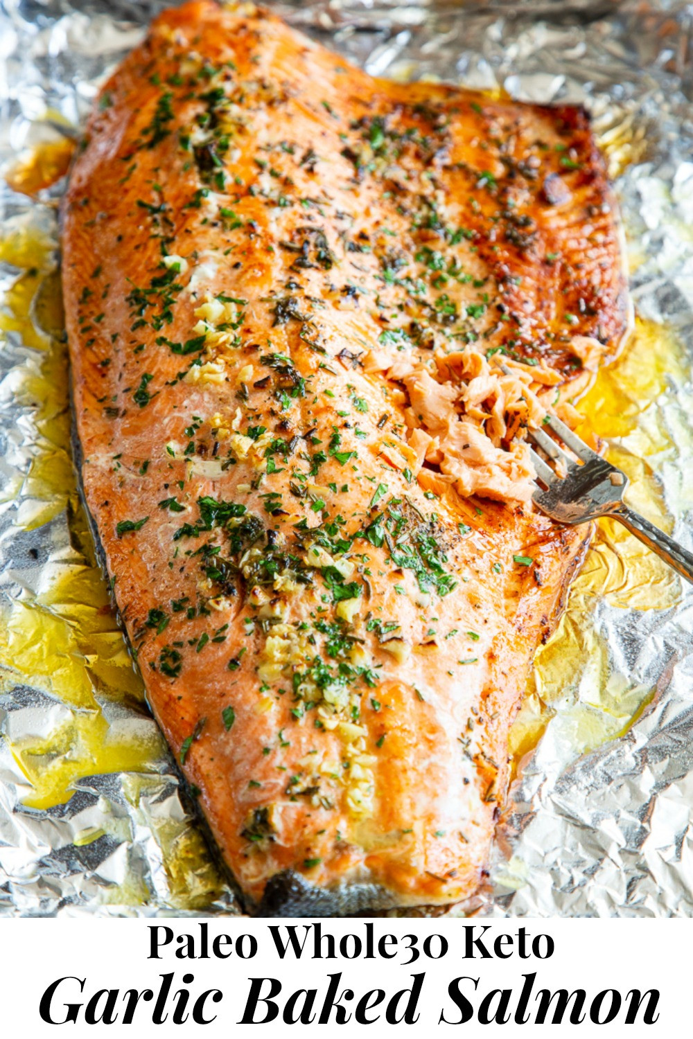 Baked Salmon Keto
 Baked Salmon in Foil with Garlic Rosemary and Thyme