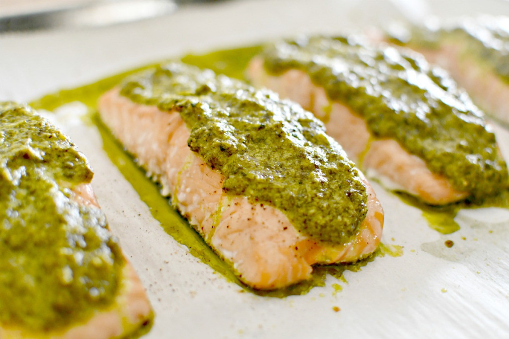 Baked Salmon Keto
 No Fail Keto Baked Salmon w Cilantro Pesto Recipe