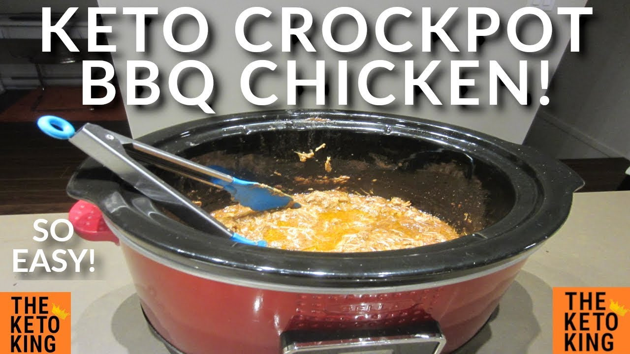 Bbq Chicken Crockpot Keto
 THE EASIEST Keto Crockpot BBQ Chicken