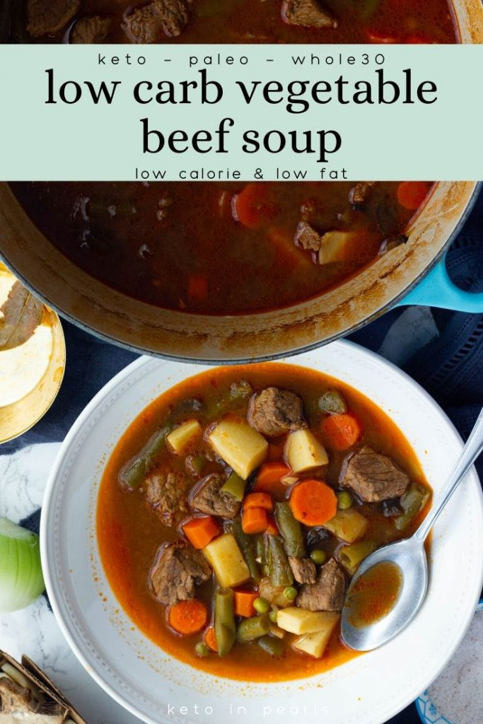 Beef Keto Soup
 Low Carb Ve able Beef Soup keto paleo whole30