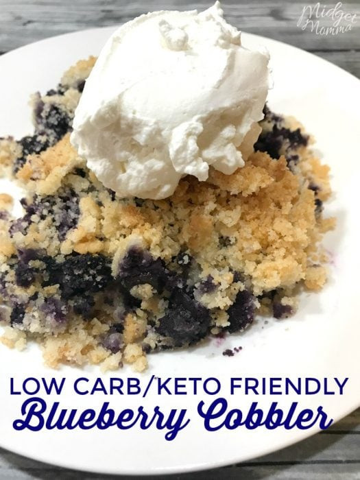 Blueberry Keto Dessert
 Low Carb Blueberry Cobbler Keto Friendly • Mid Momma