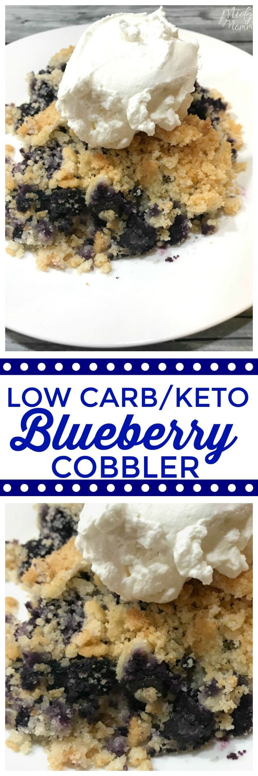 Blueberry Keto Dessert
 This Low carb Keto Blueberry Cobbler is the perfect easy