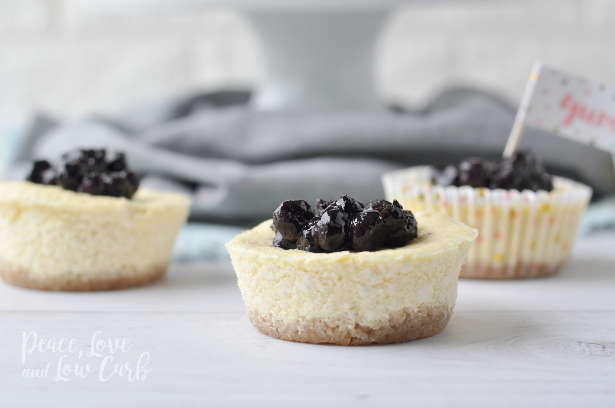 Blueberry Keto Recipes
 Mini Keto Blueberry Cheesecakes