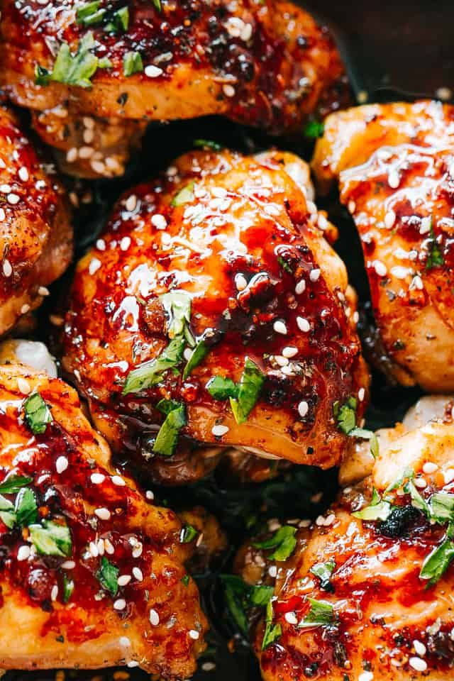 Bone In Chicken Thighs Instant Pot Keto
 Instant Pot Sticky Chicken Thighs Tender deliciously