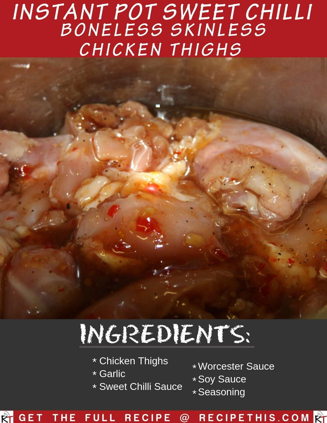 Boneless Skinless Chicken Thighs Instant Pot Keto
 Instant Pot Sweet Chilli Boneless Skinless Chicken Thighs