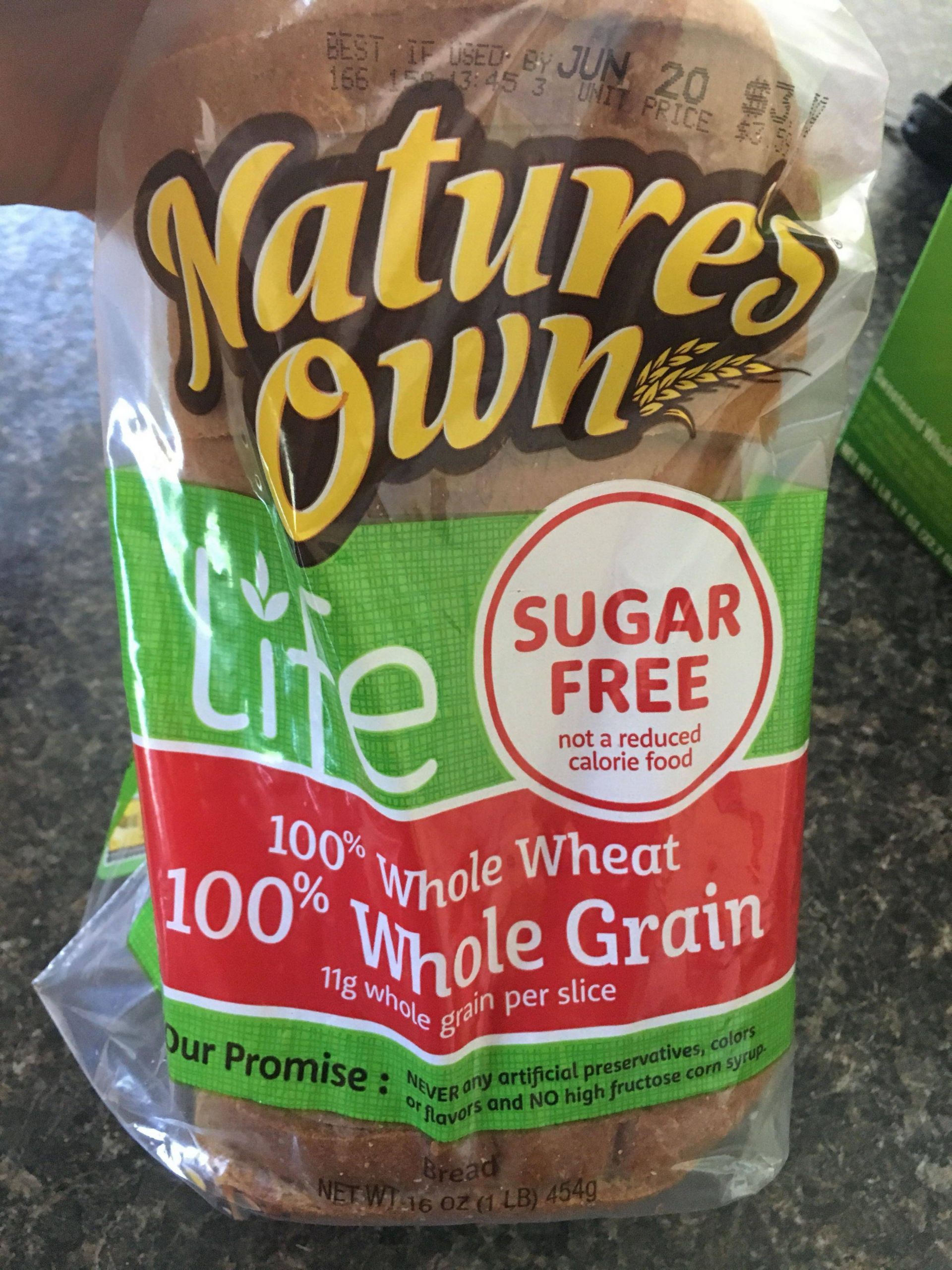 Bread Has Carbs
 New bread from Natures Own has 9 carbs total per slice