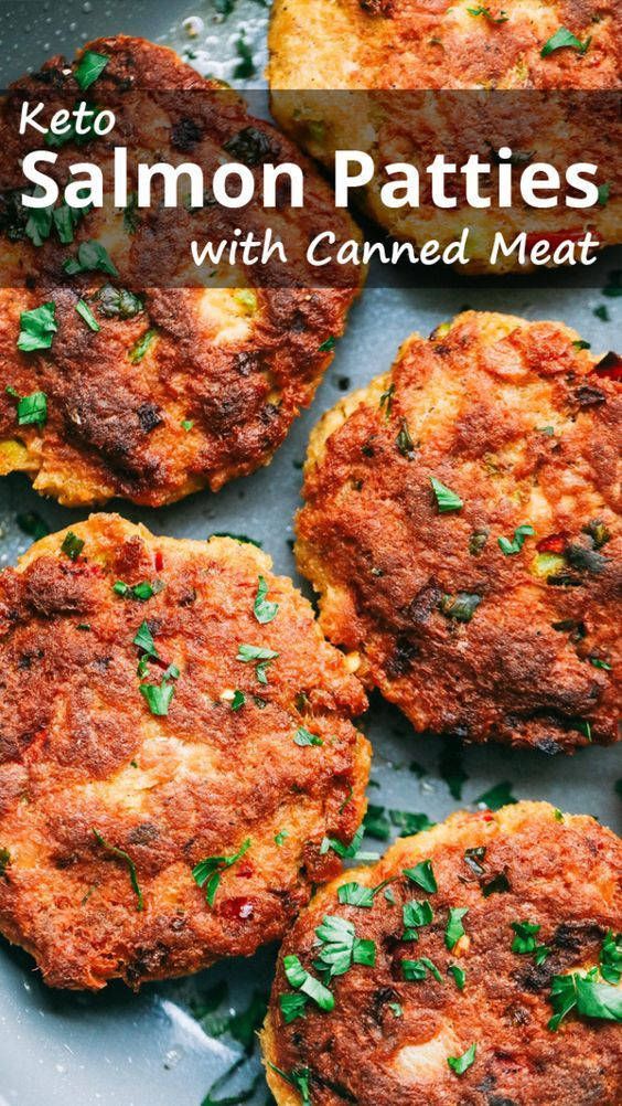 Canned Salmon Keto
 Keto Salmon Patties with Canned Meat With images