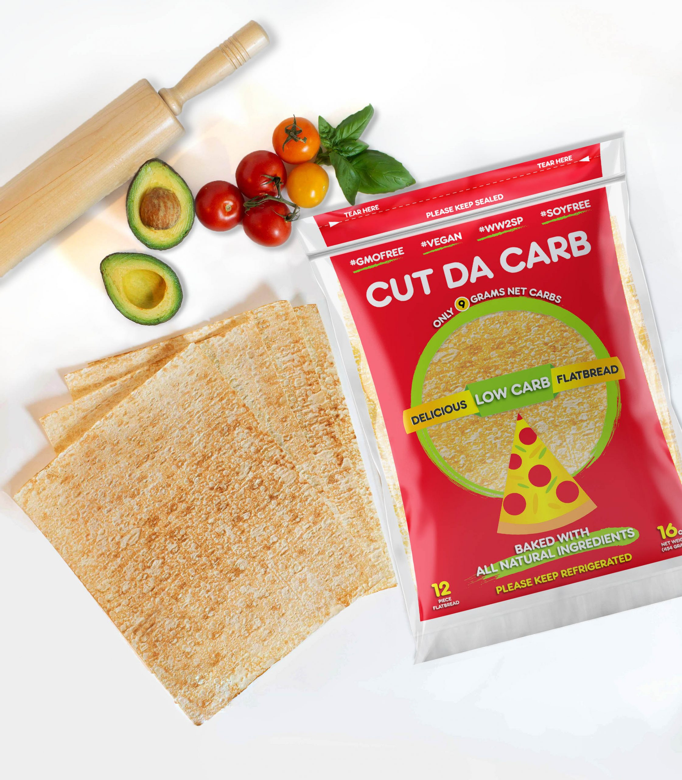 Carb Friendly Bread
 Cut Da Carb Delicious Low Carb Flatbread