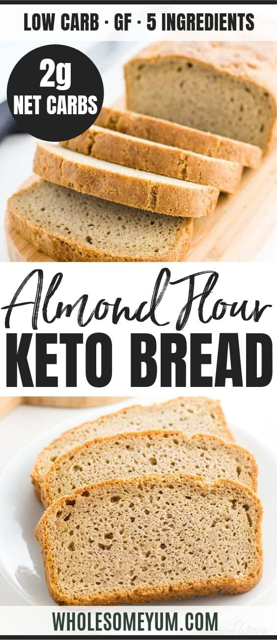 Carbs In Almond Flour Bread
 Easy Low Carb Bread Recipe Almond Flour Bread Paleo