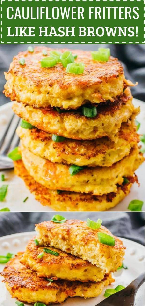 Cauliflower Keto Fritters
 Cauliflower Fritters low carb keto and gluten free