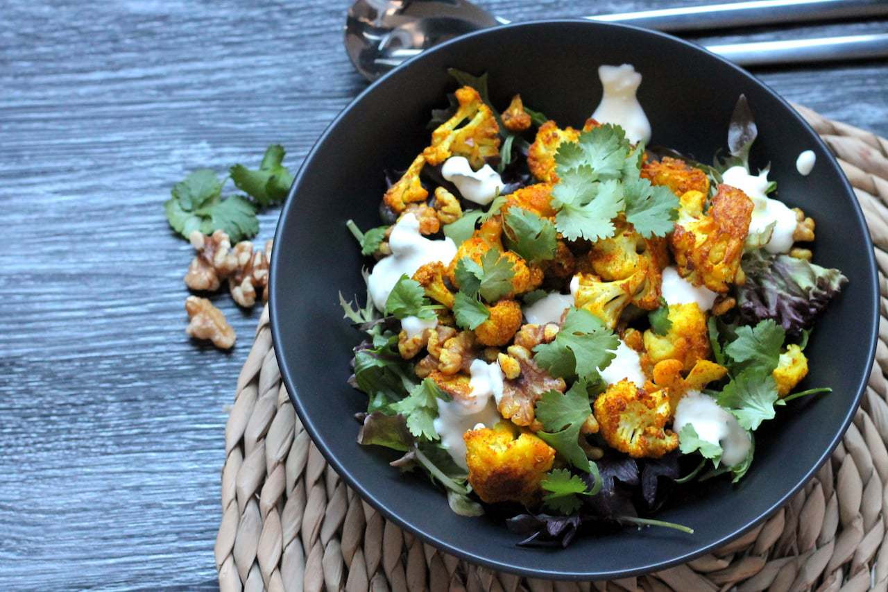 Cauliflower Keto Salad
 Keto Cauliflower Salad with Turmeric