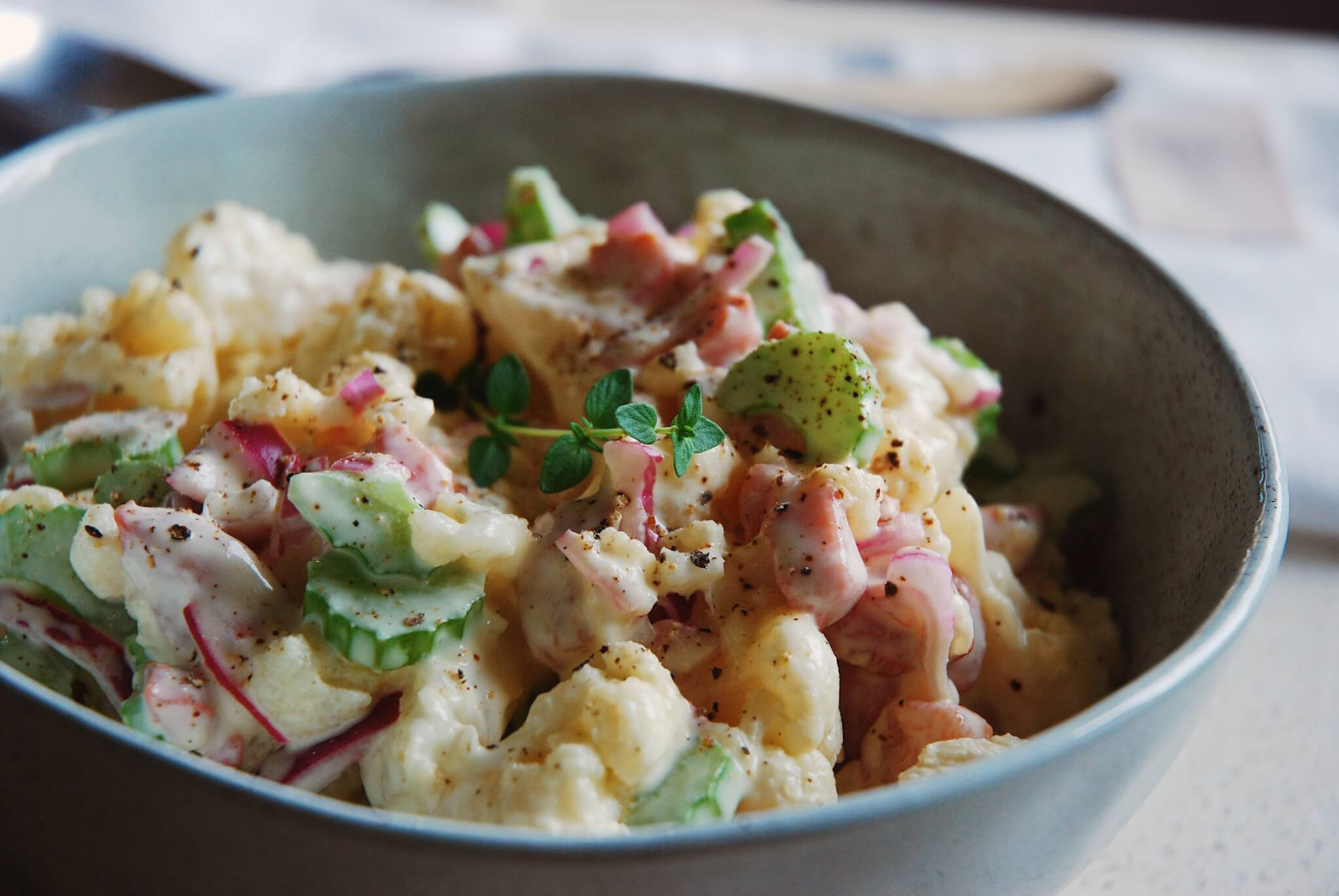 Cauliflower Keto Salad
 Keto Cauliflower Potato Salad Yum Yum DrJockers