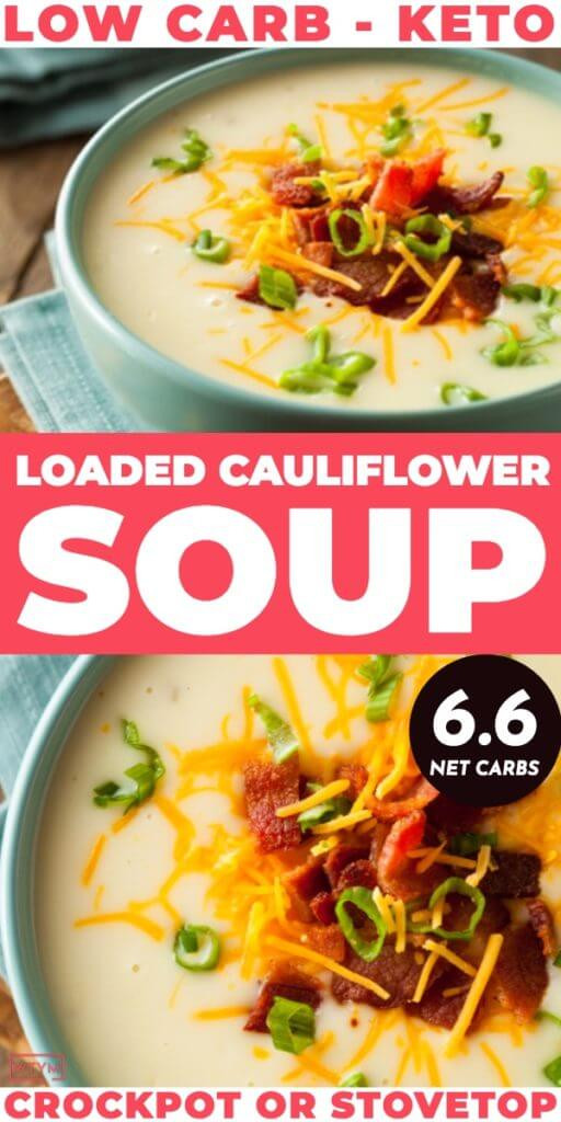 Cauliflower Keto Soup
 Keto Cauliflower Soup Recipe Loaded Low Carb Keto fort