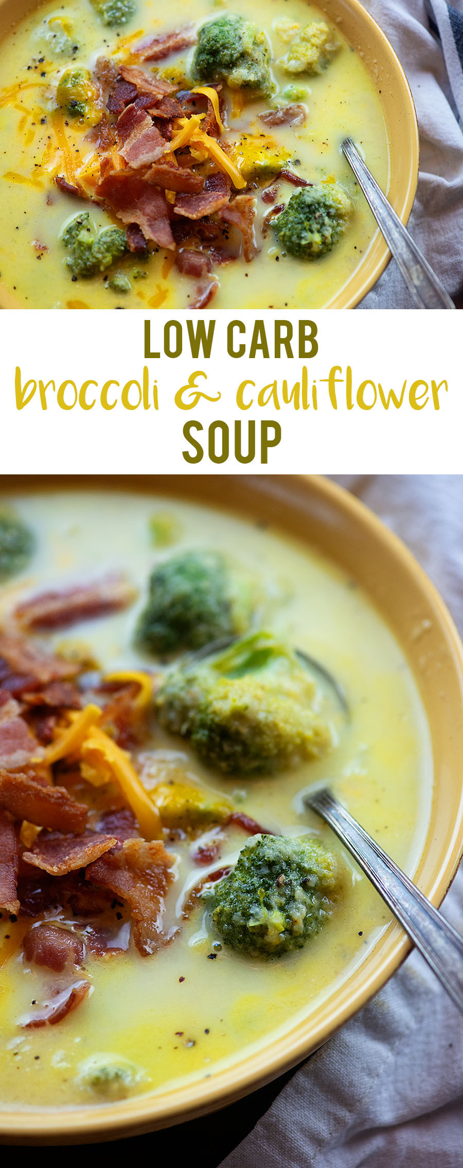 Cauliflower Keto Soup
 Broccoli Cauliflower Soup